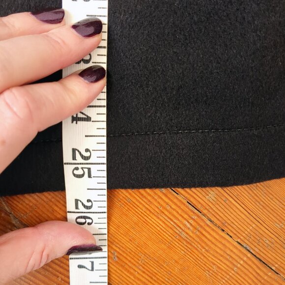 Vintage Wool Cashmere Angora Chocolate Brown Zip Mid-Weight Fall Coat Jacket - Picture 15 of 16